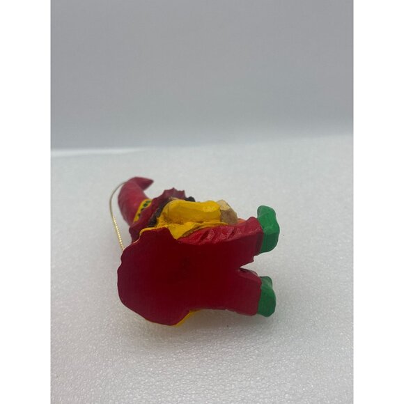 Vintage Steve Tunturi Whittlers Workshop Gnome Christmas Ornament Hand Carved - Picture 7 of 9